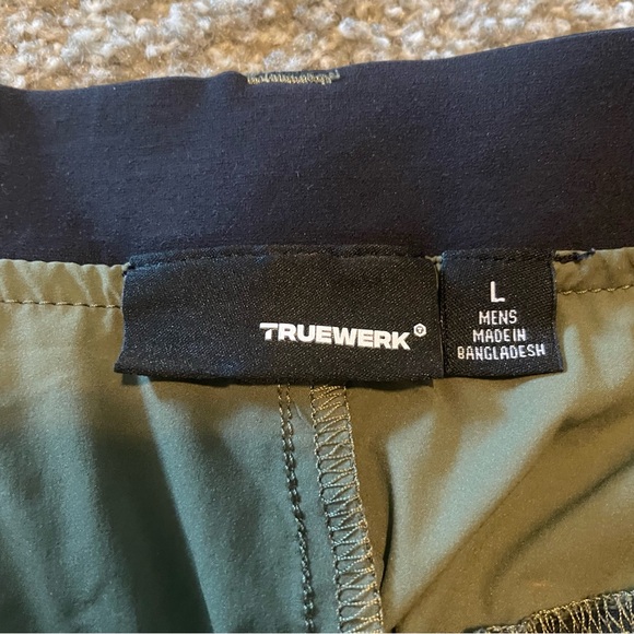 Truewerk Cloud Pants green L performance outdoor casual workwear hiking - Picture 4 of 5